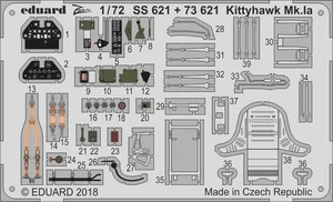 Eduard 1/72 Kittyhawk Mk. Ia for Special Hobby - 73621 - Photoetch Detail - Imagen 1 de 2