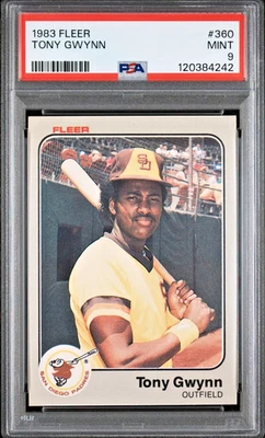 1983 Fleer MLB Baseball 360 Tony Gwynn RC PSA 9 San Diego Padres - Image 1 of 4