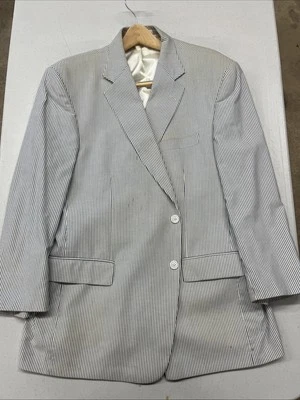 Chaqueta de traje Oliver Seersucker talla 46R para hombre Foto 1 de 4
