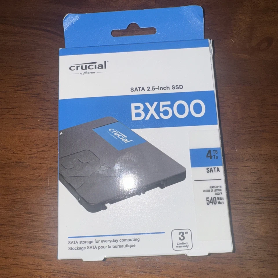 Crucial - BX500 4TB Internal SSD SATA - FREE SHIPPING (9593) - Image 1 of 1