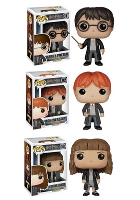 Funko Harry Potter POP! Juego de vinilos - Harry, Ron y Hermione, figuras coleccionables Foto 1 de 4
