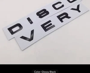 Letras de insignia negras brillantes para Land Rover Discovery - capó delantero - Imagen 1 de 1