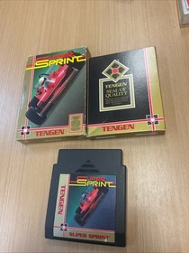 Super Sprint NES  Game & Box Tengen Nintendo