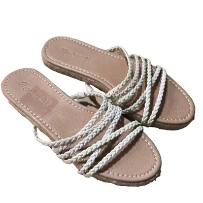 Nuevas sandalias Madewell de cuero tejido talla 7 Foto 1 de 4