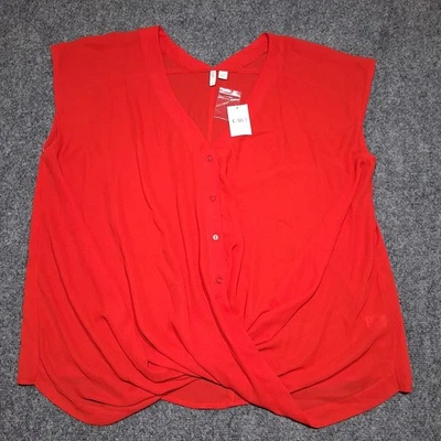 Ropa deportiva para mujer Cato Plus talla 18/20 sin mangas torcida color rojo chino Foto 1 de 4