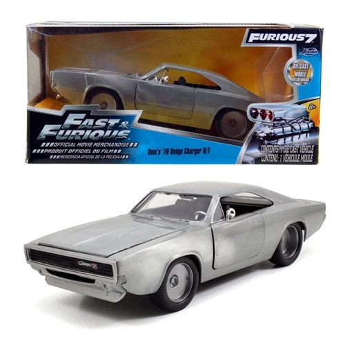DODGE CHARGER R/T 1968 FAST & FURIOUS 7 SATIN METAL 1:24 Jada Toys Movie Nouveau - Photo 1/1