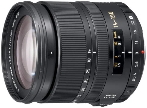 Panasonic telephoto zoom lens for Four Thirds Leica D VARIO-ELMAR 14-150mm ASPH. - Image 1 of 1