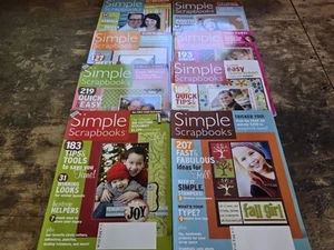 Lot Of 8 Simple Scrapbooks Magazines 2007-2009 Scrapbooking - Bild 1 von 2