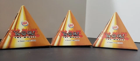 Lot of 3 Burger King YuGiOh Movie Kids Meal Toy Monster Figure Pyramid 2004 Cover