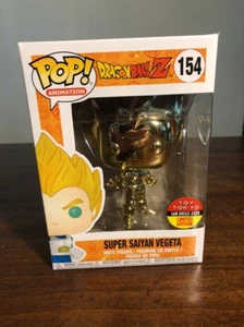 2018 SDCC Funko Pop! Dragon Ball Z Gold Super Saiyan Vegeta TOY TOKYO STICKER - Picture 1 of 12