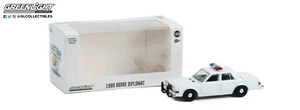 1:64 GreenLight 1980 Dodge Diplomat policía búsqueda caliente blanco exclusivo - Imagen 1 de 3