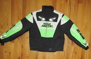 Arctic Wear Arctic Cat Team Arctic Snowmobile Jacket Youth 16 Black Lime Green