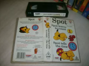 SPOT LEARNS TO COUNT / SPOT TELLS THE TIME - 1991 Australian Pickwick Video VHS - Picture 1 of 1