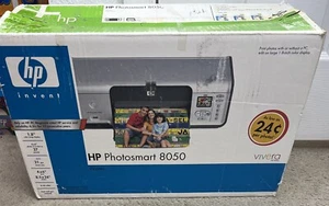 HP Photosmart 8050 Digital Photo Inkjet Printer Brand New Old Stock Open Box - Picture 1 of 3