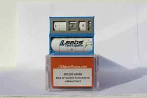 Contenedor tanque estándar JTC 205236 LAABS 20' con pasarela completa paquete de 2 escala N - Imagen 1 de 3