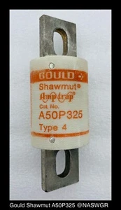 Gould Shawmut A50P325 Fuse 325A/500V/Type 4 - Shelf Surplus A50P325 - Picture 1 of 2
