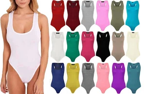 Mujeres Sin Mangas Corredor Espalda Leotardo Body Damas Muscular Strech Chaleco Top - Imagen 1 de 19