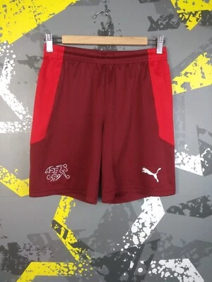 Switzerland Team Home football Shorts 2020 - 2022 Red Puma Mens Size S ig93 - Image 1 of 4
