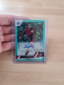 Brand NEW 2022-23 TOPPS CHROME GREEN. UEFA Virgil Van Dijk LIVERPOOL! - Picture 1 of 8