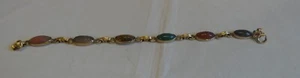 Vintage Scarab Bracelet 1960s - Imagen 1 de 4