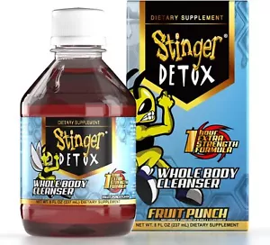 Stinger Detox Whole Body Cleanser 1Hr Extra Strength Drink Fruit Punch 8 fl oz - Picture 1 of 8