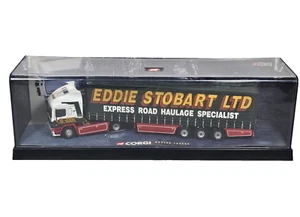 Corgi Classic Eddie Stobart 75201 ERF Unit plus Curtainside Trailer in Case 1:50 - Picture 1 of 11