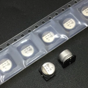 300 un. 16V 47uF 16V NCC Nippon MVL 6,3x5,7 mm larga vida útil condensador tipo chip SMD - Imagen 1 de 2