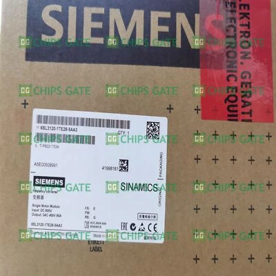 CHIPSGATE One New Siemens 6SL3120-1TE28-5AA3 6SL3 120-1TE28-5AA3 In Box Expedited Shipping