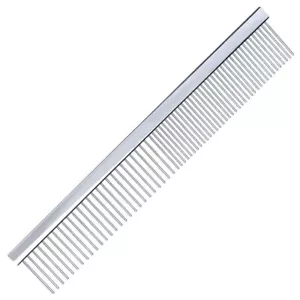 Groom Professional Fine/Coarse Chrome Dog Comb for Grooming, 19cm - Picture 1 of 1