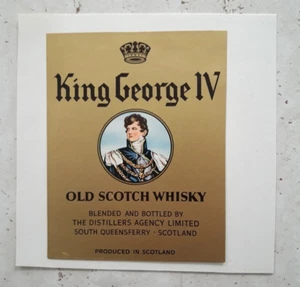 Etichetta da Collezione Originale Vintage King George IV Old Scotch Whisky - Picture 1 of 1