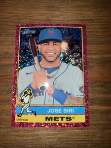 2025 Topps Heritage - High Number SP Jose Siri #460 Chrome Pink Sparkle... - Picture 1 of 2