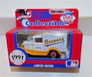 1991 MATCHBOX TEAM COLLECTIBLE AMERICAN LEAGUE MILWAUKEE BREWERS 1/64 DIECAST - Picture 1 of 1