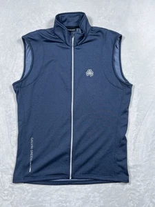Galvin Green Golf Full Zip Mock Neck Sleeveless Vest Blue Large - Picture 1 of 14