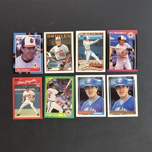Lotto 8 carte Rookie Rene Gonzales-Baltimore Orioles-tutte diverse come nuove (88bo) - Foto 1 di 2