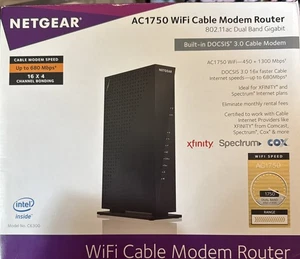 NETGEAR AC1750 C6300v2 Wi-Fi DOCSIS 3.0 Cable Modem Router  - Picture 1 of 1