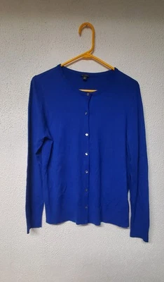 Suéter de mujer Ann Taylor azul con botones manga larga talla XL Foto 1 de 3