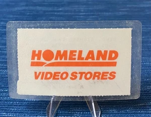 Tarjeta de membresía vintage de tienda de películas VHS Homeland laminada Oklahoma - Imagen 1 de 1