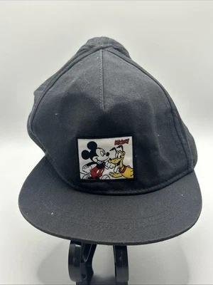 Disney Kids Hat 9-12M Toddler Mickey Mouse Pluto Cap Black Embroidered Patch - image 1 of 2