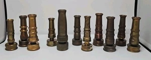 !! 11 vintage hose garden nozzle sprinkler brass italy dunlap usa challenger !! - Picture 1 of 19