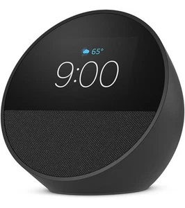 Reloj despertador inteligente Amazon Echo Spot con sonido vibrante y Alexa negro - Imagen 1 de 12