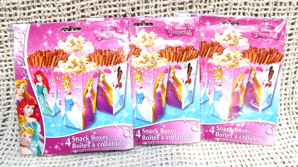 Disney Princess Party 8 Snack Boxes Item Rb-18