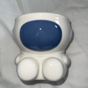 WINK HONEY Katze/Hund Keramik Wasser/Futternapf - Raumfahrer Motiv VERPACKT - weiß - Bild 1 von 5