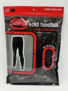 ONE MENS ECKO FUNCTION BASE LAYER PANTS LARGE BLACK COMFORT STRETCHFLEX - Picture 1 of 2