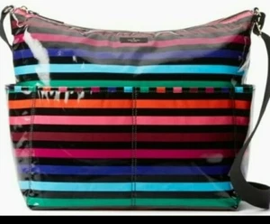 KATE SPADE DAYCATION SERENA MULTICOLORED STRIPE BABY BAG - Picture 1 of 7