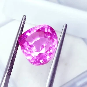 7.82 Ct Natural Pink Sapphire Certified Loose Gemstone Pear Shape Sapphire Gems - Picture 1 of 8