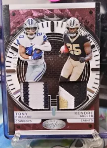 2023 Panini Certified - Stitches in Time Tony Pollard, Kendre Miller /35 - Picture 1 of 2
