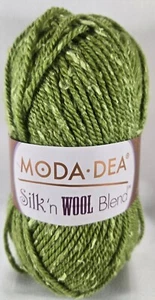 Moda Dea Yarn Silk'n Wool Blend 85% Wool 15% Silk 154y 80g 2.8oz - Picture 1 of 7