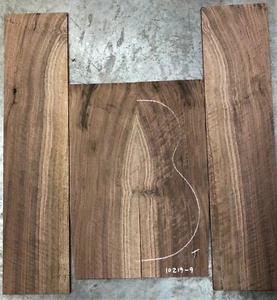  Curly Claro Walnut back and sides tenor uk set, nice Figure! 10219-9 - Picture 1 of 2