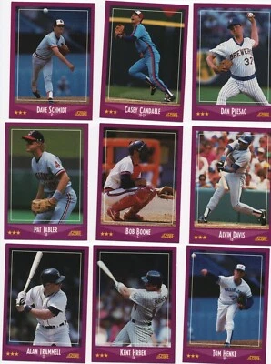 1988 Score Baseball Cards U-Pick- Complete your Set A)1 - Image 1 of 4