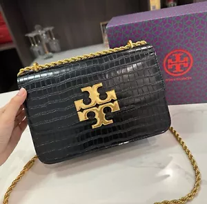 New Tory burch Eleanor Women's shoulder bag Crossbody bag black - Picture 1 of 7